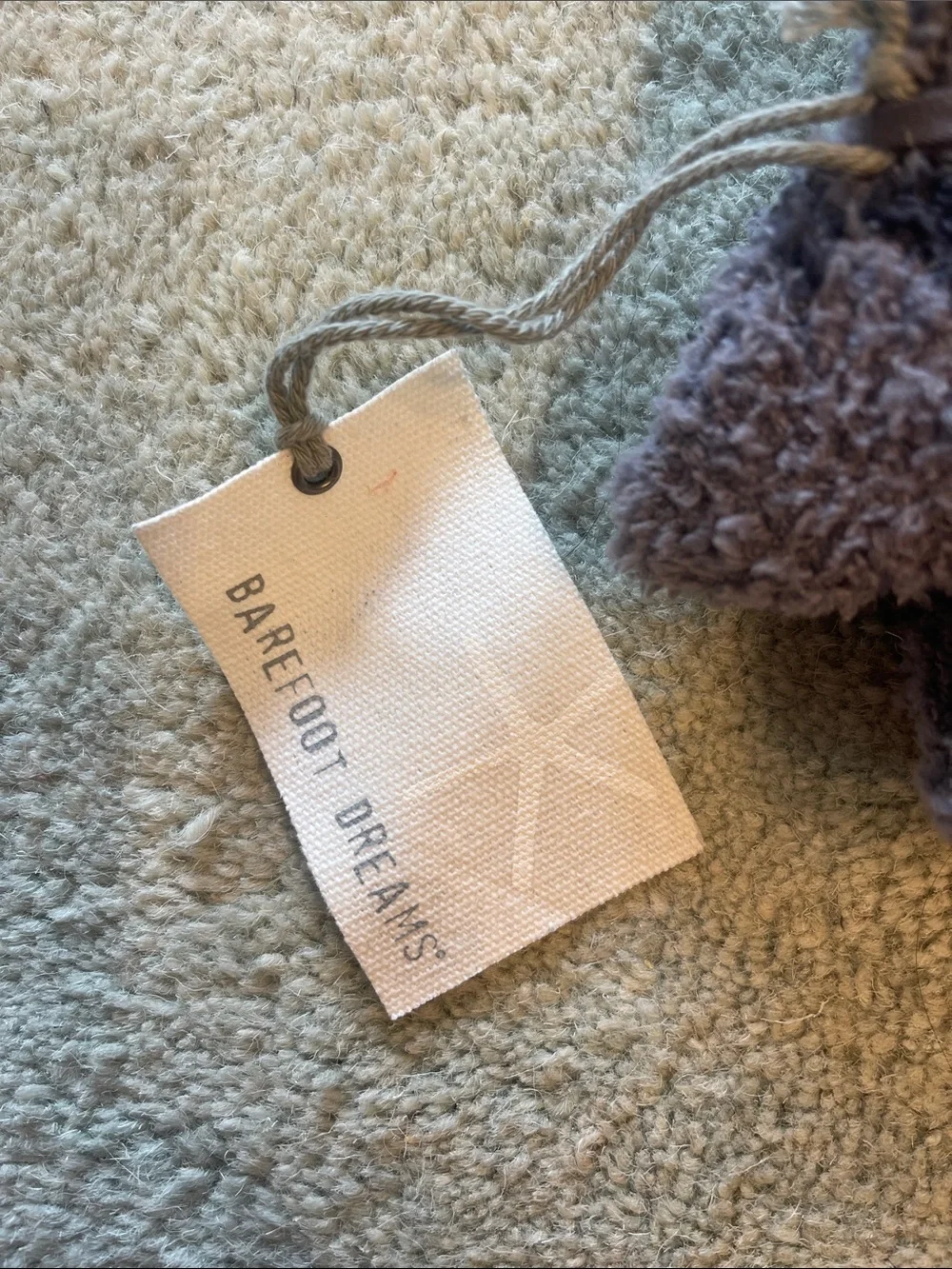 Barefoot Dreams Plush Leopard-Print Lounge Socks in Charcoal Gray. Fits 6-11